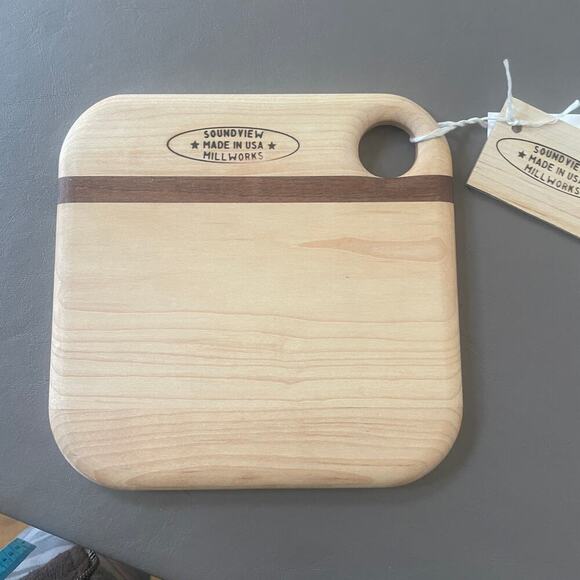 NWT Cutting Board Barware-Soundview Millworks "The 19th Hole" Martini Engraving - Picture 9 of 11